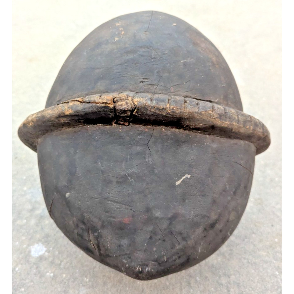 African Tribal Helmet Mask Makonde ? Carved Lightweight Wood As Is - Picture 4 of 16